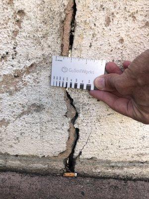 Evaluation of material distress as a result of soil settlement/expansion.