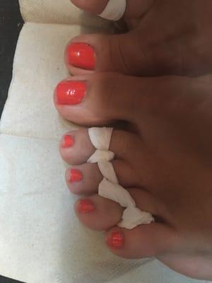 My pedicure from Iris.