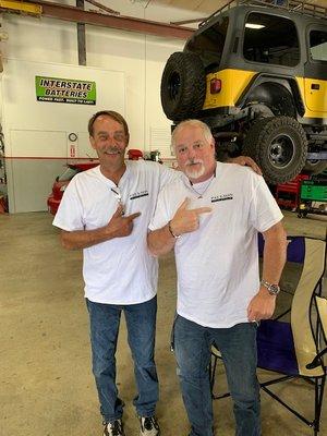 Warren and Gary at Paulson Auto Repair Shop