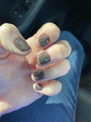 Perfect manicure and gel polish.