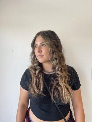 Brunette sunkissed balayage by Lana