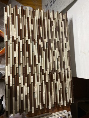 Pre-fabricated tile for backsplash