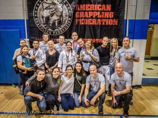 The Forge family at an AGF tournament