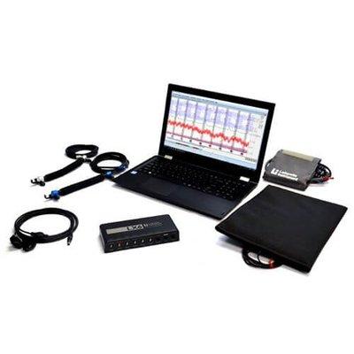 Lafayette LX6 equipment.  The latest, most reliable and valid polygraph equipment available.