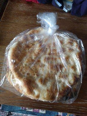 4 giant naans - $4