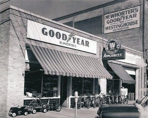 Our downtown location is the original home of McWhorter Tire, way back in 1942!