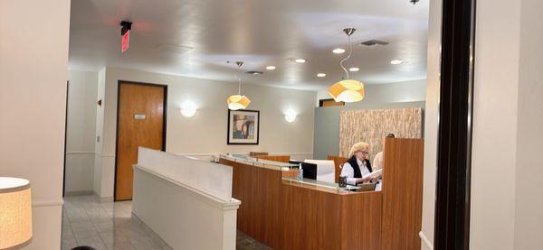 Reception and Welcome Desk.