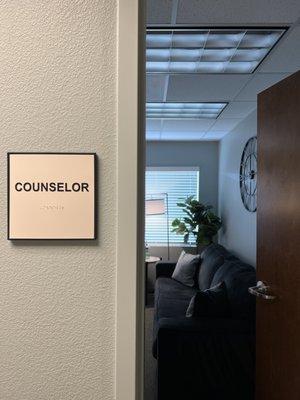 Entering the therapy room