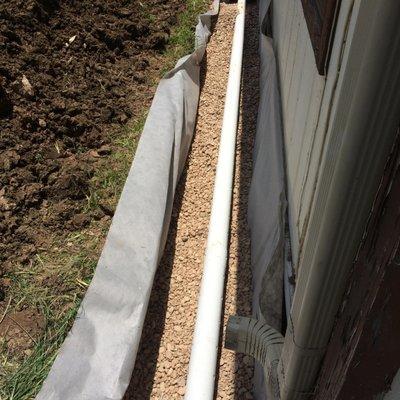 Install a French drain to remove us much water away from the house