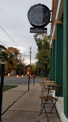 Outdoor seating area