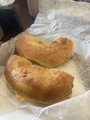 Sausage and Cheese on a plain bagel