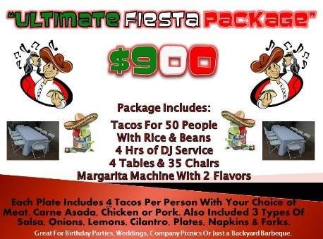 Ultimate fiesta package