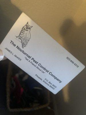 Nocturnal Pest Control Company