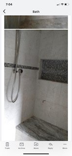 Tile shower