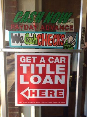 They do everything here! Titleloans, payday, personal loans, check cashing, fax, copies and even sell stamps and envelopes!