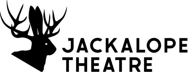 Black Jackalope Head Logo with "Jackalope Theatre" written in black text to the right.