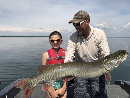 A first muskie for this youngster!