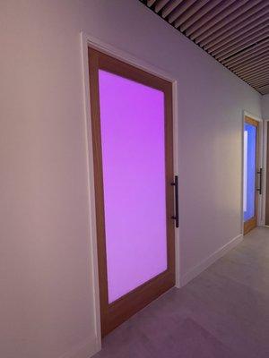 Treatment rooms can be tailored to the patient! Want a pink room? We got you! Blue? No problem! Green? Sure! We're here to see you smile!