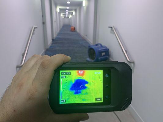 With our Thermal Imaging technology, we can pinpoint exactly where the water damage occurred.