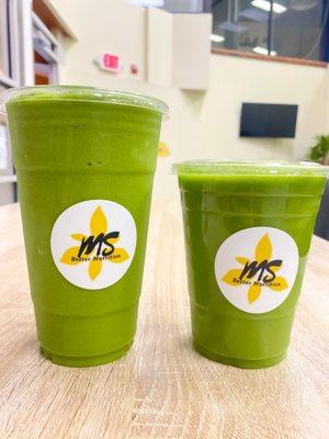 Green monster smoothie 16 and 24 oz