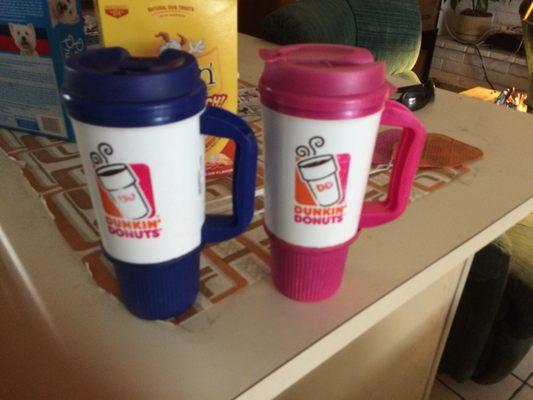 My two coffee refill cups with lids