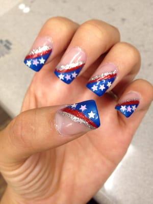 4th of July nails