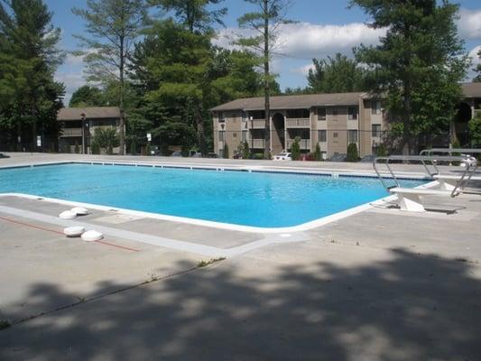 Photo from right after the 2012 resurfacing project.  Just before the diving boards were reinstalled.