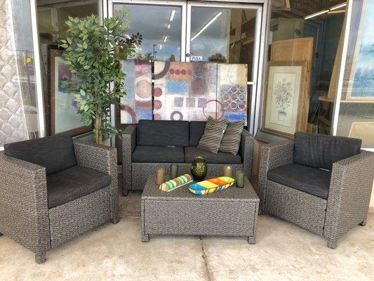 Patio sets at our Furniture store next door!