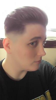 Razor faded pompadour by Seth.