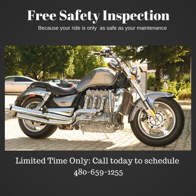 Call us today for your complimentary 30 point Safety Inspection! 480-659-1255