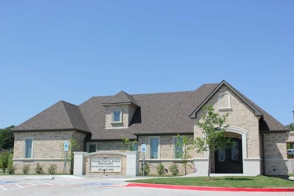 Our newly built office at 101 N. US Highway 75 just south of the Walmart in Denison