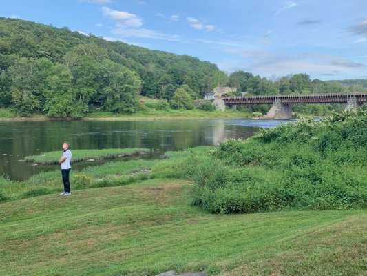 The Roebling Bridge.