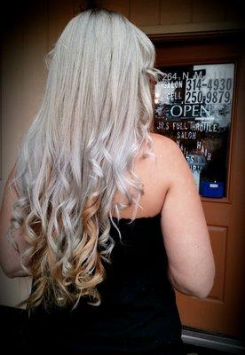 GOLD AND SILVER HAIRCOLOR