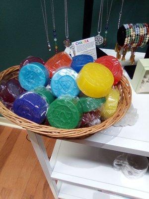 Handmade chakra soaps