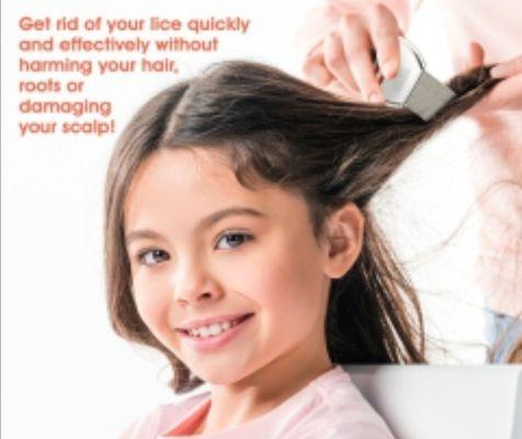 Hair Lice removal by our technicians