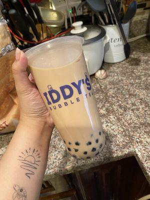 milk tea with boba