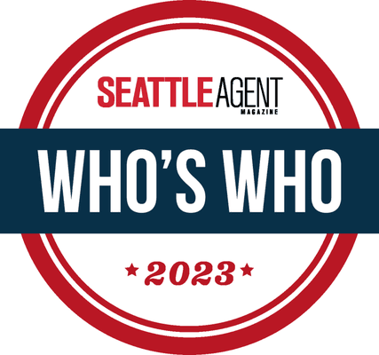 I'm thrilled to be included in the 2023 Who's Who in Seattle Real Estate list in Seattle Agent Magazine...