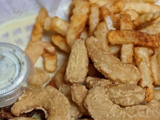 Shrimp basket available during lent