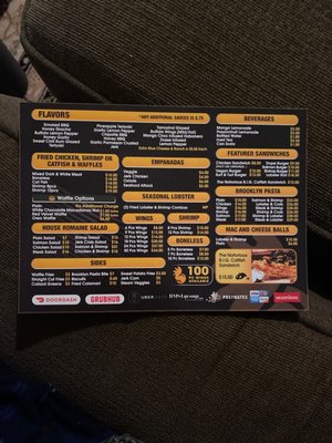 To Go Menu