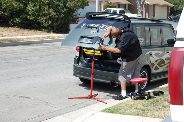 Anthony working