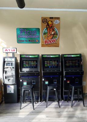 ATM and game machines.