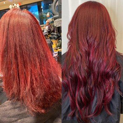 Tape in extensions - color