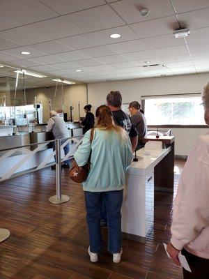 Long line and only 1 teller open!  Why is our time bot important to BofA?