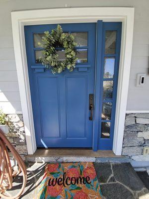 Beautiful front door painted by PGP Professional Painter Inc