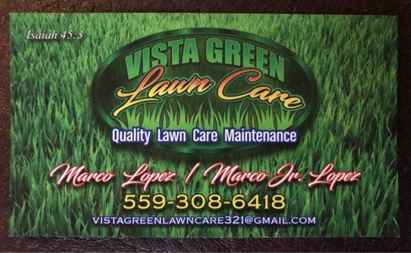 Vista Green Lawn Care