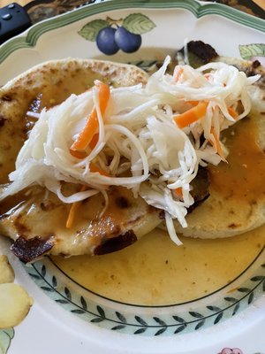 Queso con Loroco and Pupusa Frijol con Queso