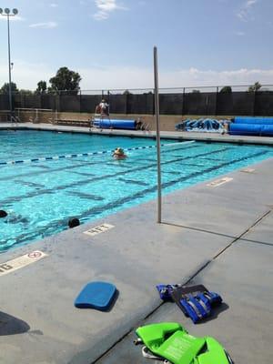 Having fun at swim class!