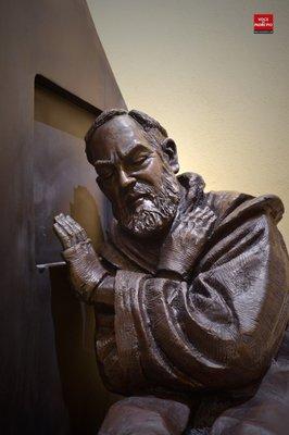 Bronze sculpture St. Pio