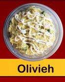 Olivieh   ( Mix of Potato, Chicken, Pickle, Green Peas, Mayo)