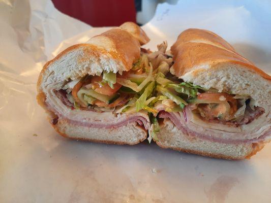 Ham and turkey club